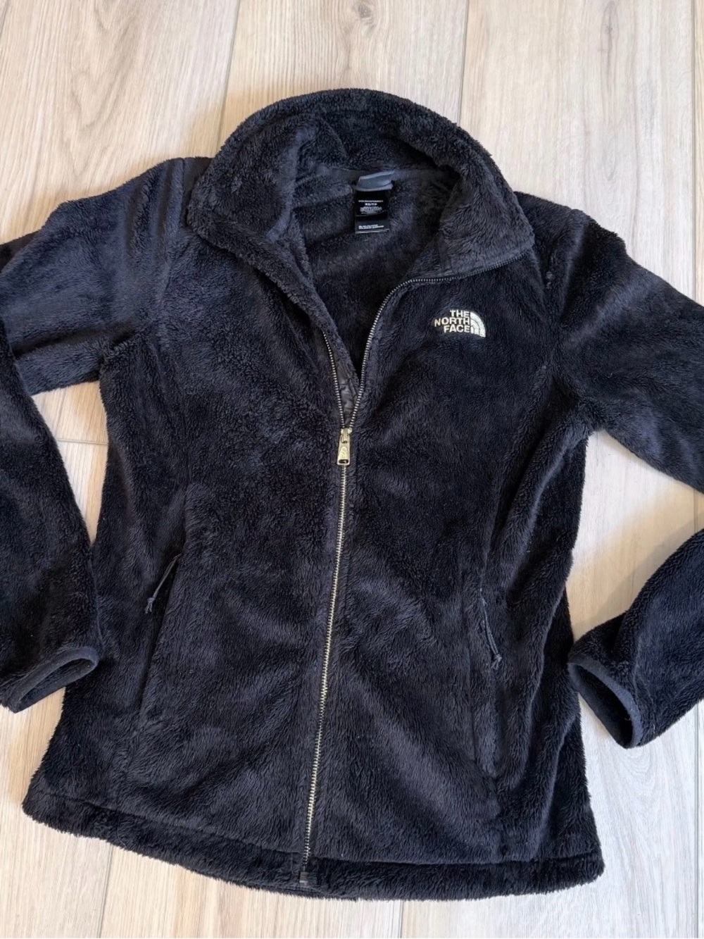 The North Face Women's Black Teddy Fleece Zip Jacket